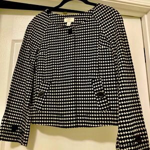 Cute New ANN TAYLOR LOFT Houndstooth Blazer Size XSP